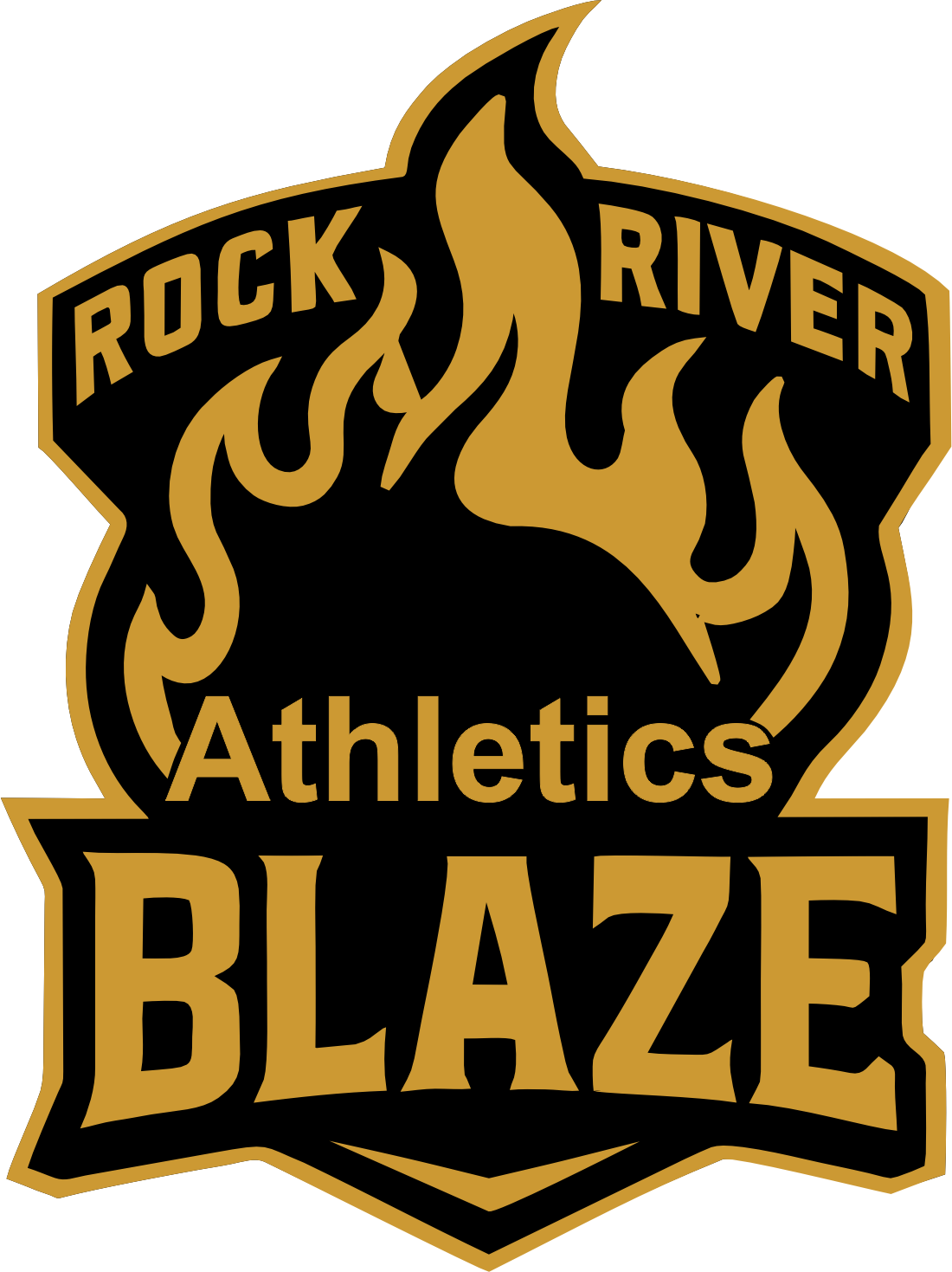 Blaze - Main Logo Gold - Black